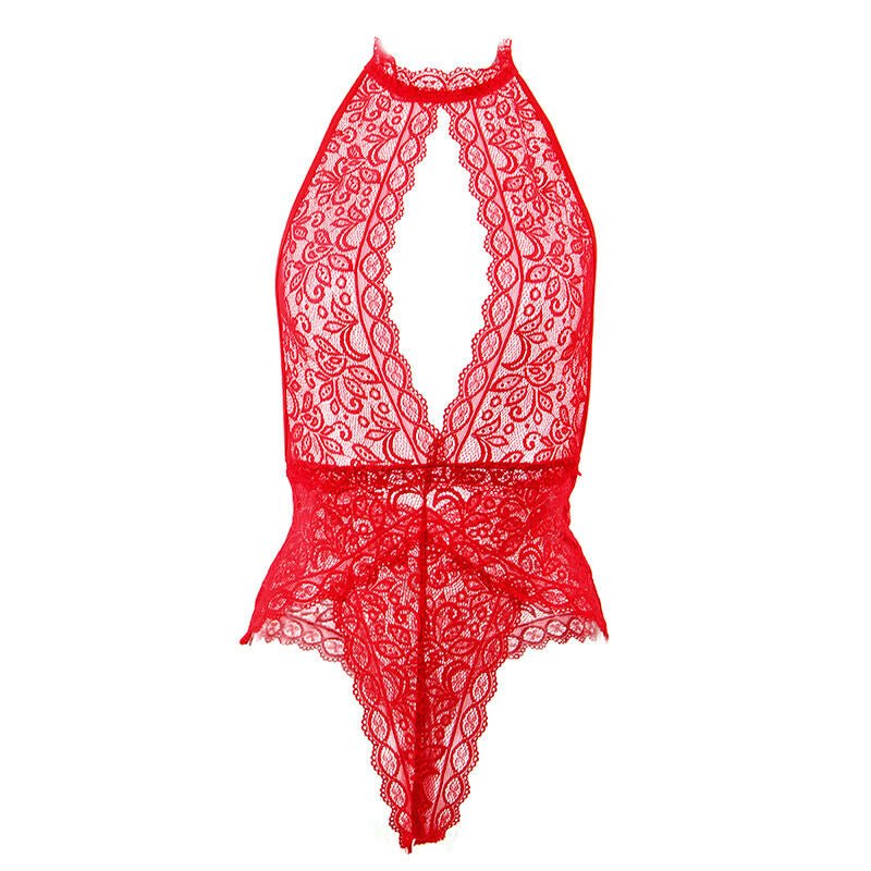 SUBBLIME - 953881 OPEN CUP BODYSUIT RED L/XL - Kink&Play