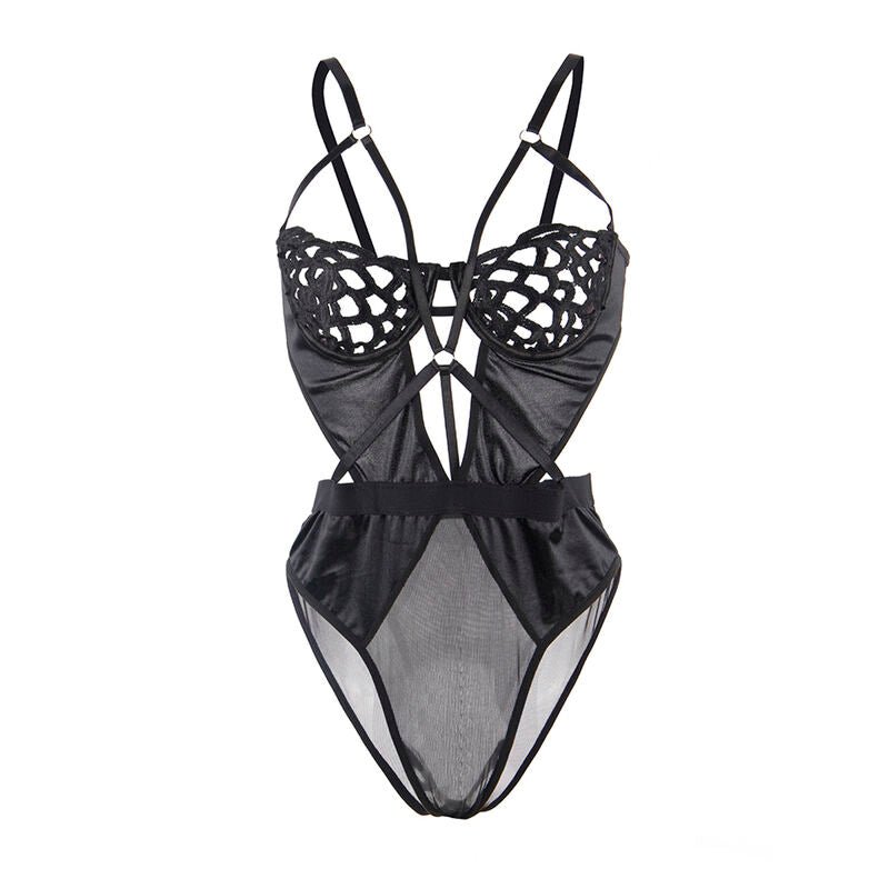 SUBBLIME - 954055 SEXY LACE BODYSUIT BLACK S/M - Kink&Play