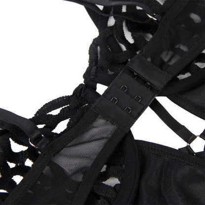 SUBBLIME - 954055 SEXY LACE BODYSUIT BLACK S/M - Kink&Play