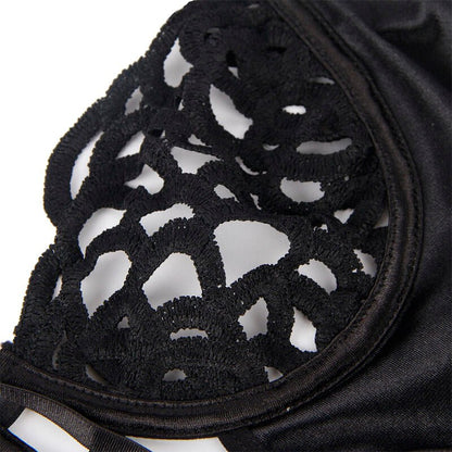 SUBBLIME - 954055 SEXY LACE BODYSUIT BLACK S/M - Kink&Play