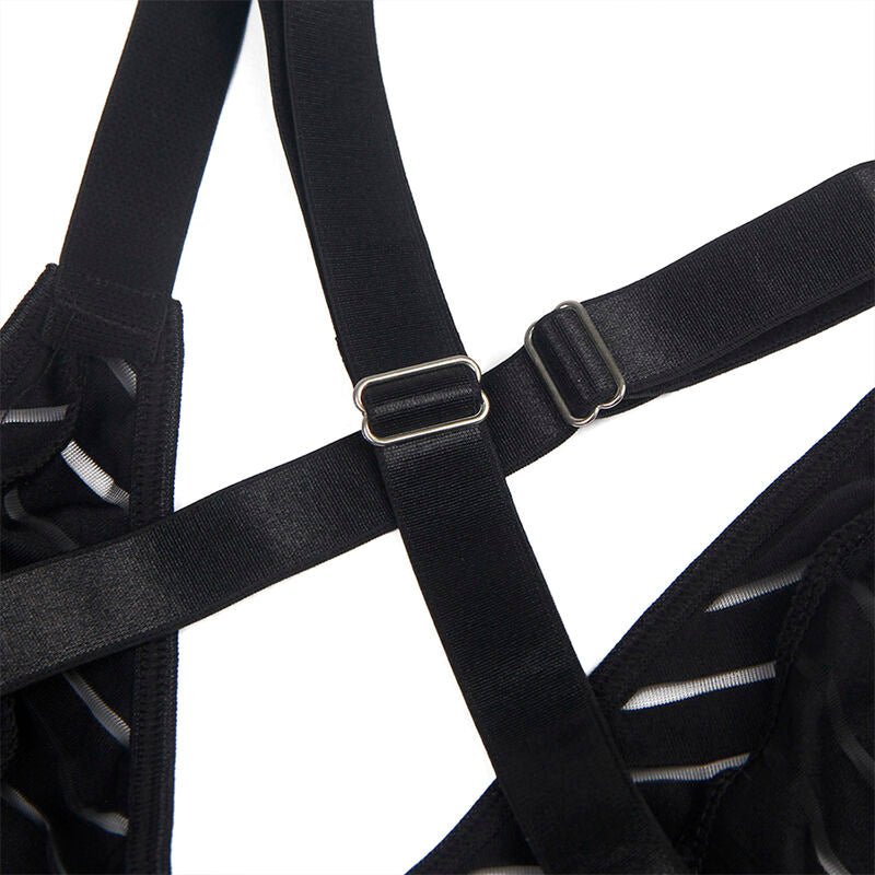 SUBBLIME - 954147 BODY WITH GARTER BELT BLACK S/M - Kink&Play