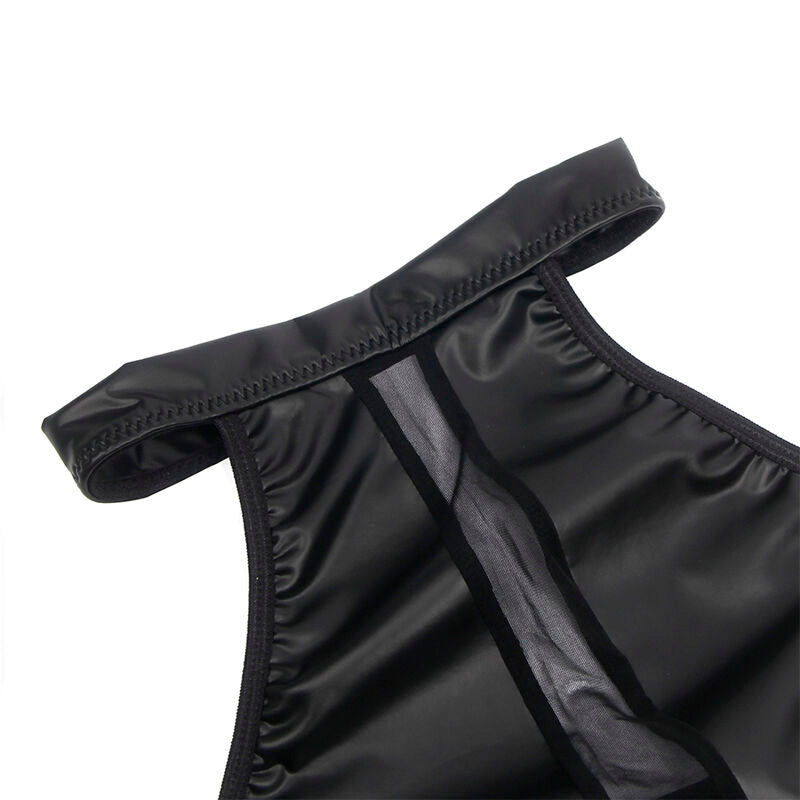 SUBBLIME - 955489 HALTER NECK DRESS WITH TRANSPARENCIES BLACK L/XL - Kink&Play