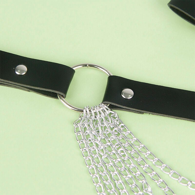 SUBBLIME - LEATHER CHAINBELT BLACK ONE SIZE - Kink&Play