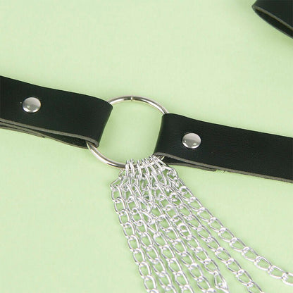 SUBBLIME - LEATHER CHAINBELT BLACK ONE SIZE - Kink&Play