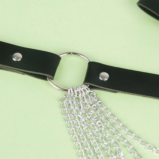SUBBLIME - LEATHER CHAINBELT BLACK ONE SIZE - Kink&Play