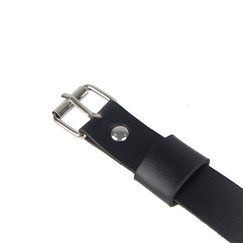 SUBBLIME - LEATHER CHAINLEG HARNESS BLACK ONE SIZE - Kink&Play