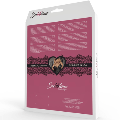 SUBBLIME - QUEEN PLUS TEDDY AND BLINDFOLD BLACK - Kink&Play
