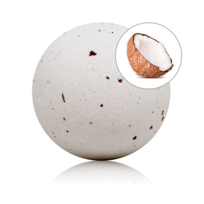 TALOKA - COCONUT SCENTED BATH BOMB WITH ROSE PETALS - Kink&Play