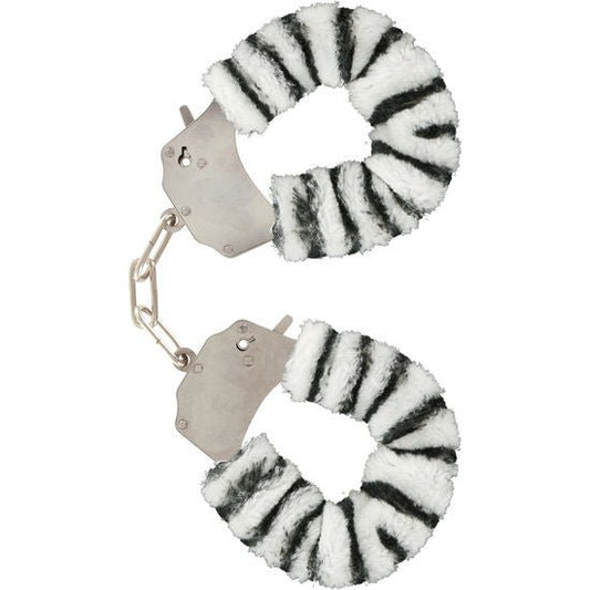 TOYJOY - FURRY FUN CUFFS BONDAGE ZEBRA - Kink&Play