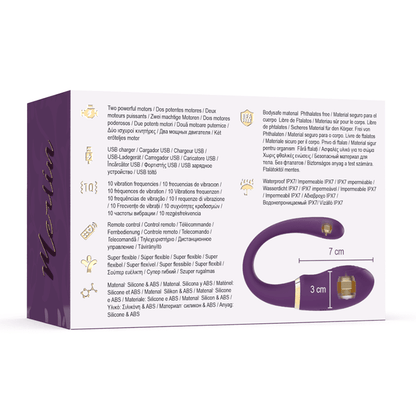TREASURE - MERLIN DOUBLE COUPLE VIBRATOR REMOTE CONTROL - Kink&Play