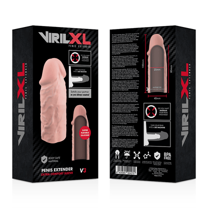 VIRILXL - LIQUID SILICONE V3 NATURAL PENIS EXTENSION - Kink&Play