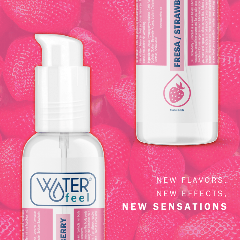 WATERFEEL - STRAWBERRY WATER BASED LUBRICANT 175 ML - Kink&Play