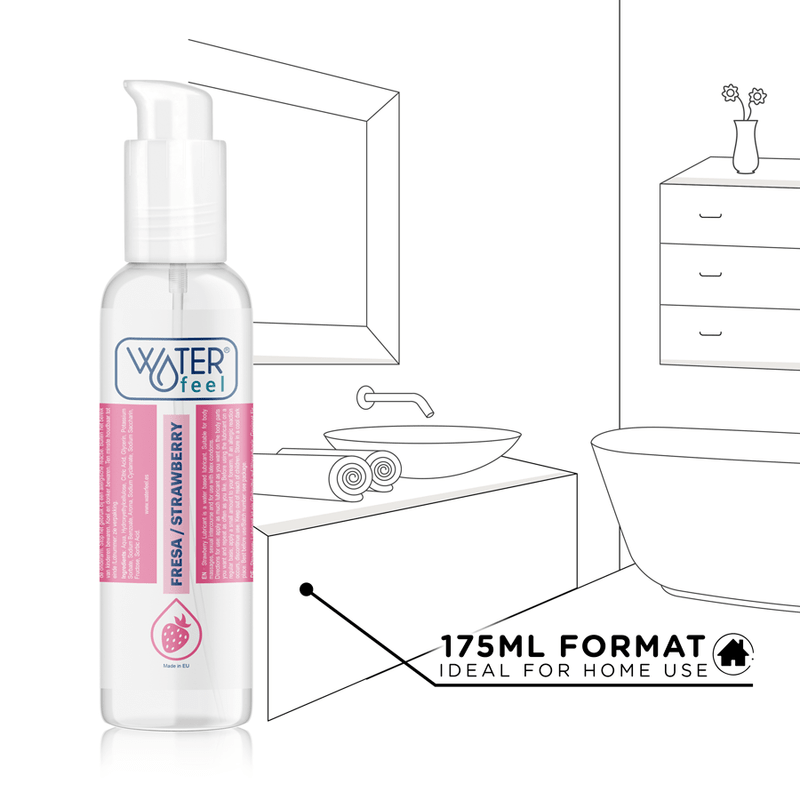 WATERFEEL - STRAWBERRY WATER BASED LUBRICANT 175 ML - Kink&Play