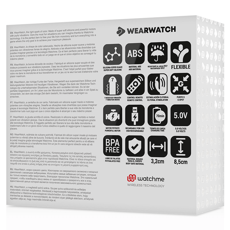WEARWATCH - DUAL TECHNOLOGY WATCHME VIBRATOR INDIGO/SEAWATER - Kink&Play
