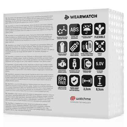 WEARWATCH - WATCHME DUAL TECHNOLOGY VIBRATOR INDIGO / JET - Kink&Play
