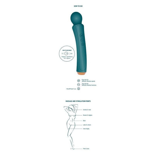 XOCOON - THE CURVED WAND GREEN - Kink&Play