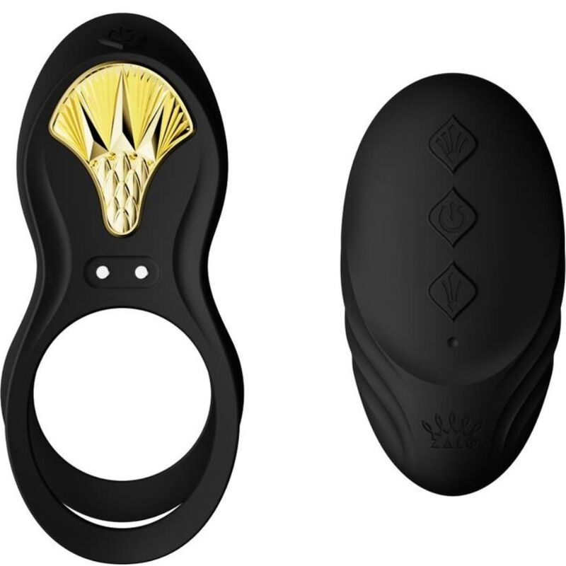 ZALO - BAYEK VIBRATING COUPLES RING BLACK - Kink&Play