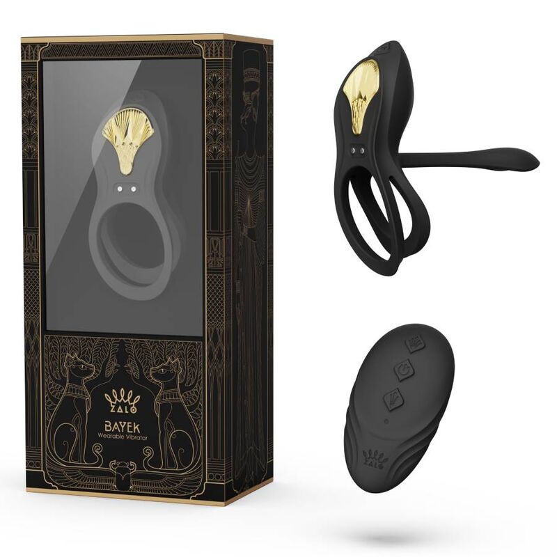 ZALO - BAYEK VIBRATING COUPLES RING BLACK - Kink&Play