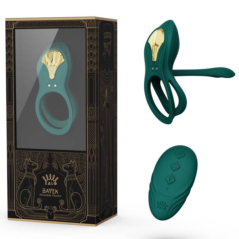 ZALO - BAYEK VIBRATING COUPLES RING GREEN - Kink&Play