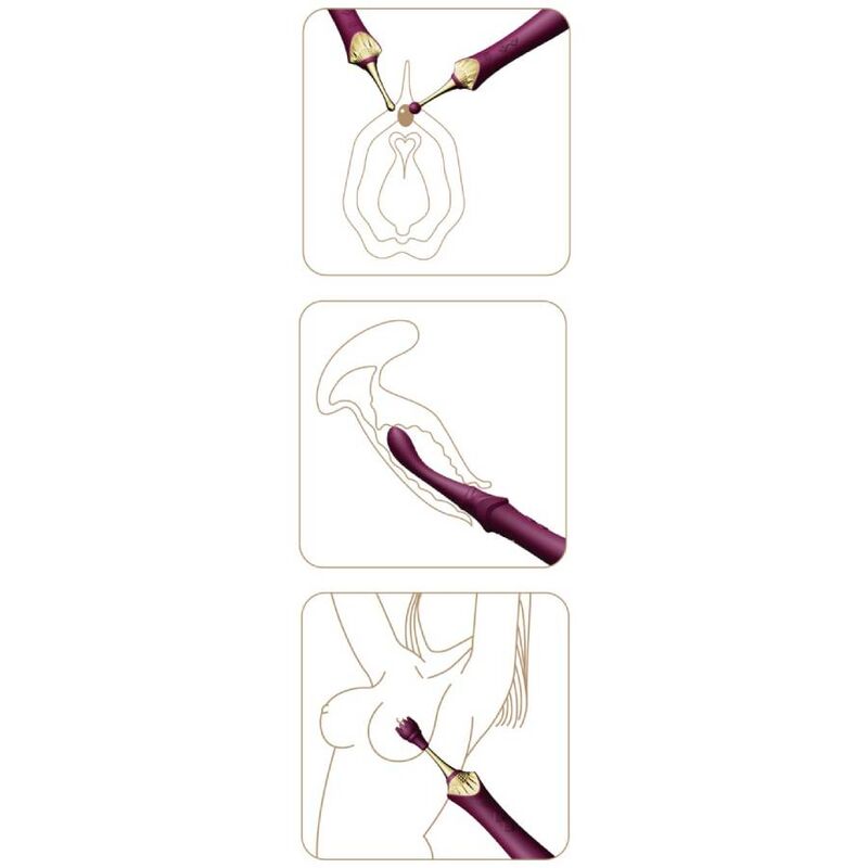 ZALO - BESS 2 CLITORAL MASSAGER BLACK - Kink&Play